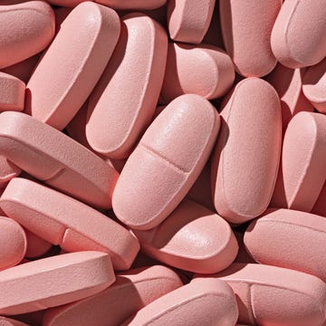 crowded pink pills full frame background