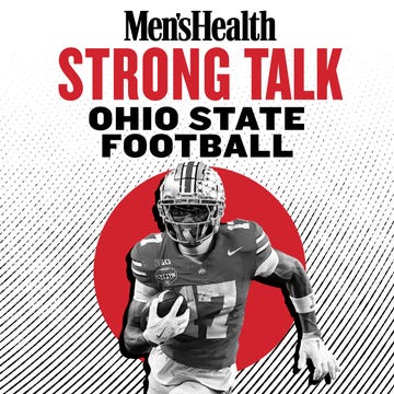 Media cover featuring a football player from Ohio State Football.