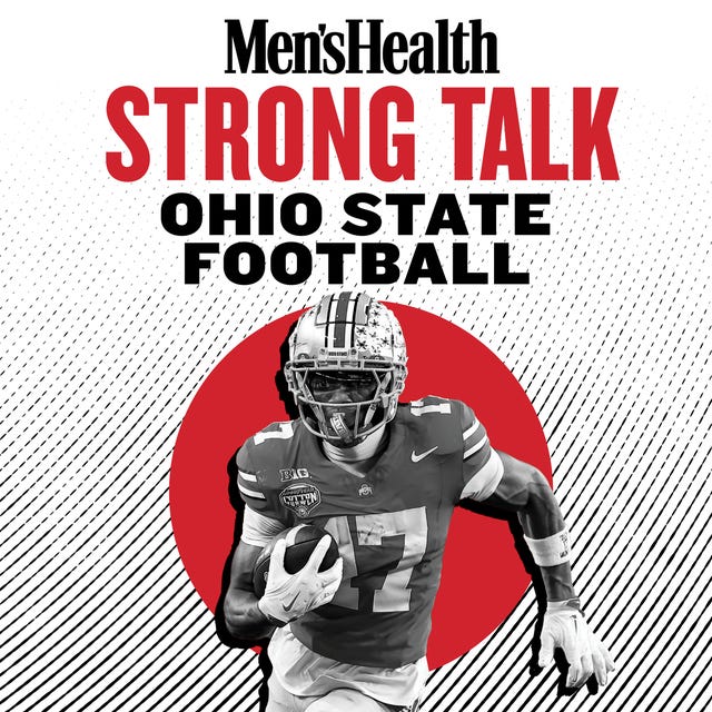 Media cover featuring a football player from Ohio State Football.