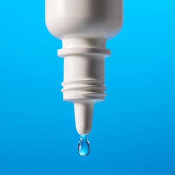 dropper on a blue background