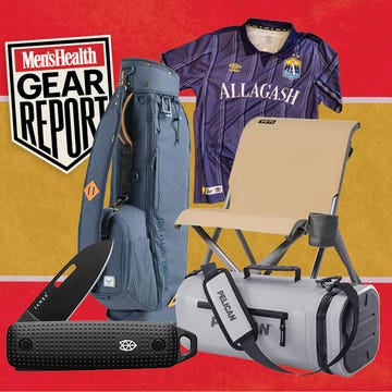 Display of various outdoor gear and apparel.