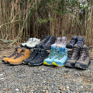 8 pairs of hiking boots