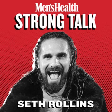 promotional graphic featuring wwe champion seth rollins