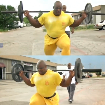 comparison of weightlifting techniques with a lifter and two bodybuilders