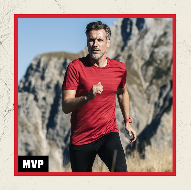 man exercising in mountains man exercising in mountains