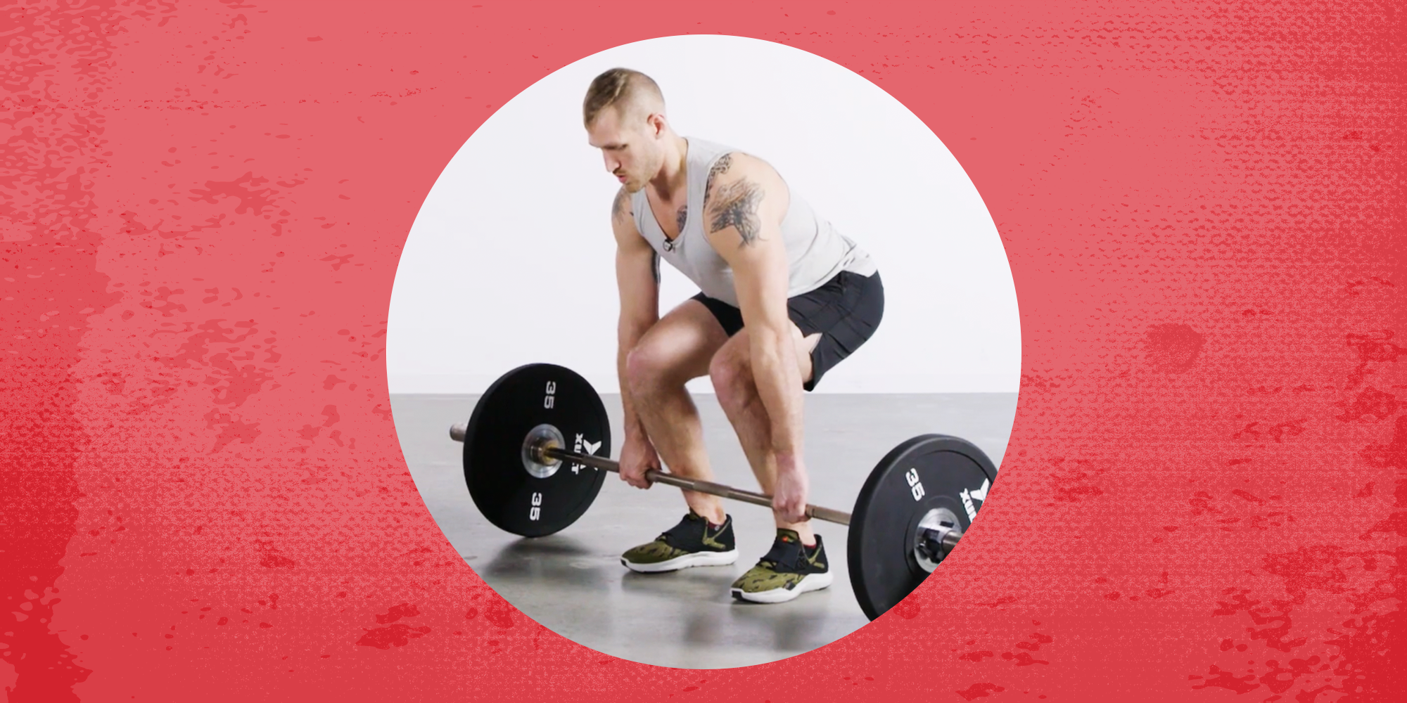 a person lifting weights
