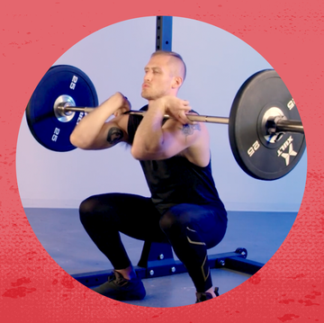 a man lifting weights