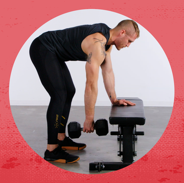 a man working out on a machine